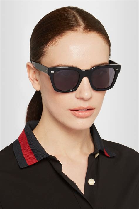 gucci black sunglasses womens|Gucci square sunglasses unisex.